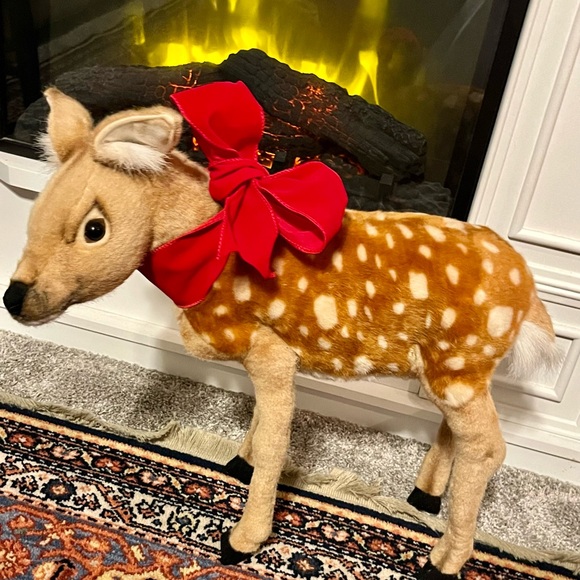 Plush Baby Deer Fawn Stuffed Toy Bambi Kid Standing - Picture 11 of 11